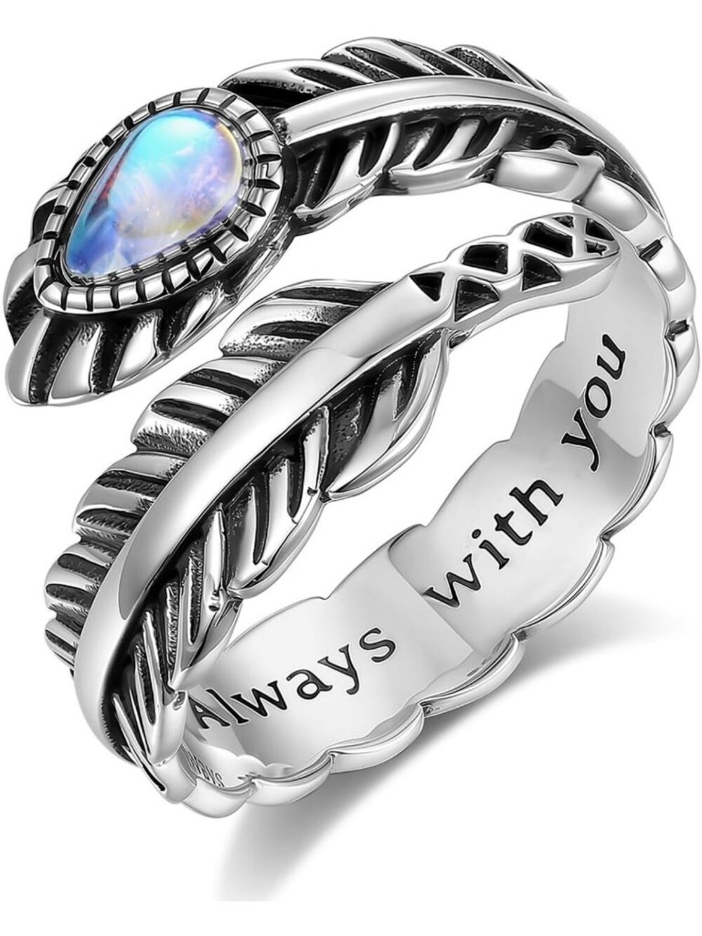 925 Sterling Silver Adjustable Open Band Ring for Women & Men - Stylish Jewelry